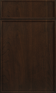 Hampton Square door sample in Cherry Black Walnut by St Martin