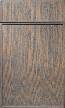 Hampton Square door sample in Dusk Grey Oak by St Martin