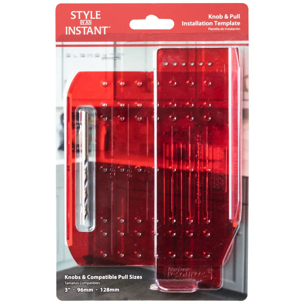 Knob & Pull Drill Template With 3/16"Drill Bit