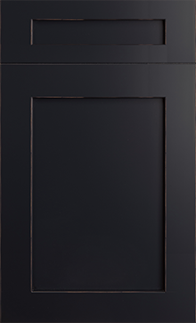 Lakeland II door sample in Antique Black by St Martin