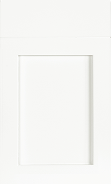 Lakeland door sample in Bright White by St Martin