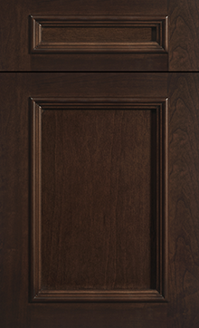 Ridgewood door sample in Cherry Black Walnut by St Martin