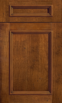 Ridgewood door sample in Cherry Cognac by St Martin