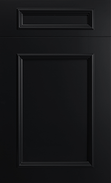 Ridgewood door sample in Simply Black by St Martin