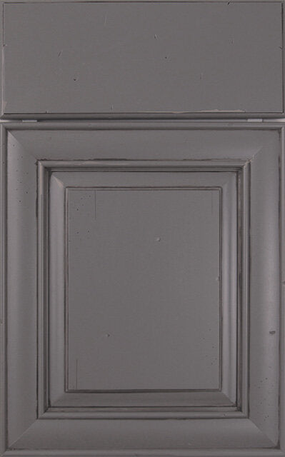 Shreveport in Maple Slab Graphite w/ Choc Handwiped Glaze Distressed by Integrity Cabinetry