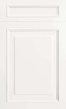 Wellington door sample in Bright White by St Martin