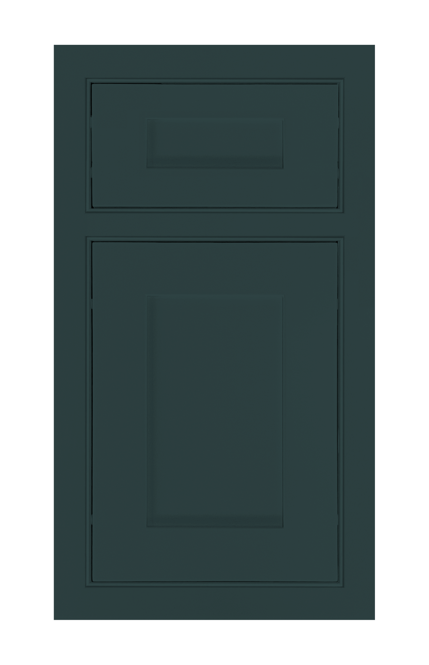 Beaded Frame Shaker door sample in Billard Green by Europly