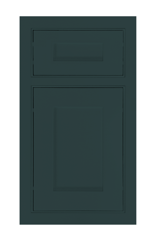 Beaded Frame Shaker door sample in Billard Green by Europly