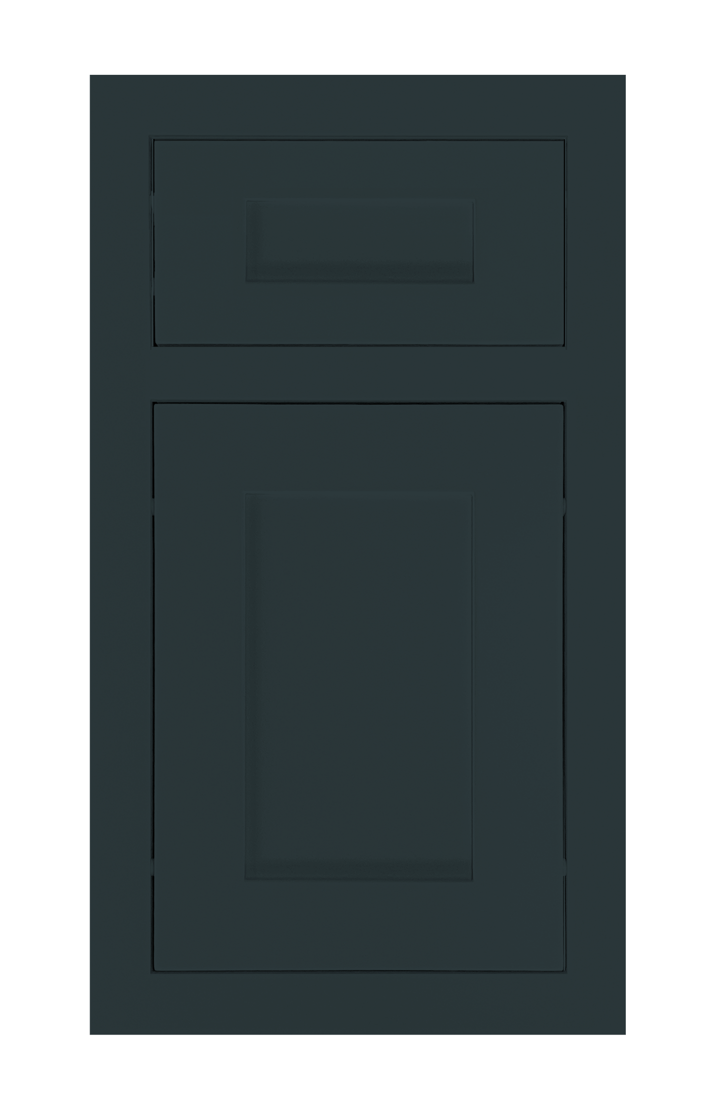 Traditional Frame Shaker door sample in Dark Night by Europly