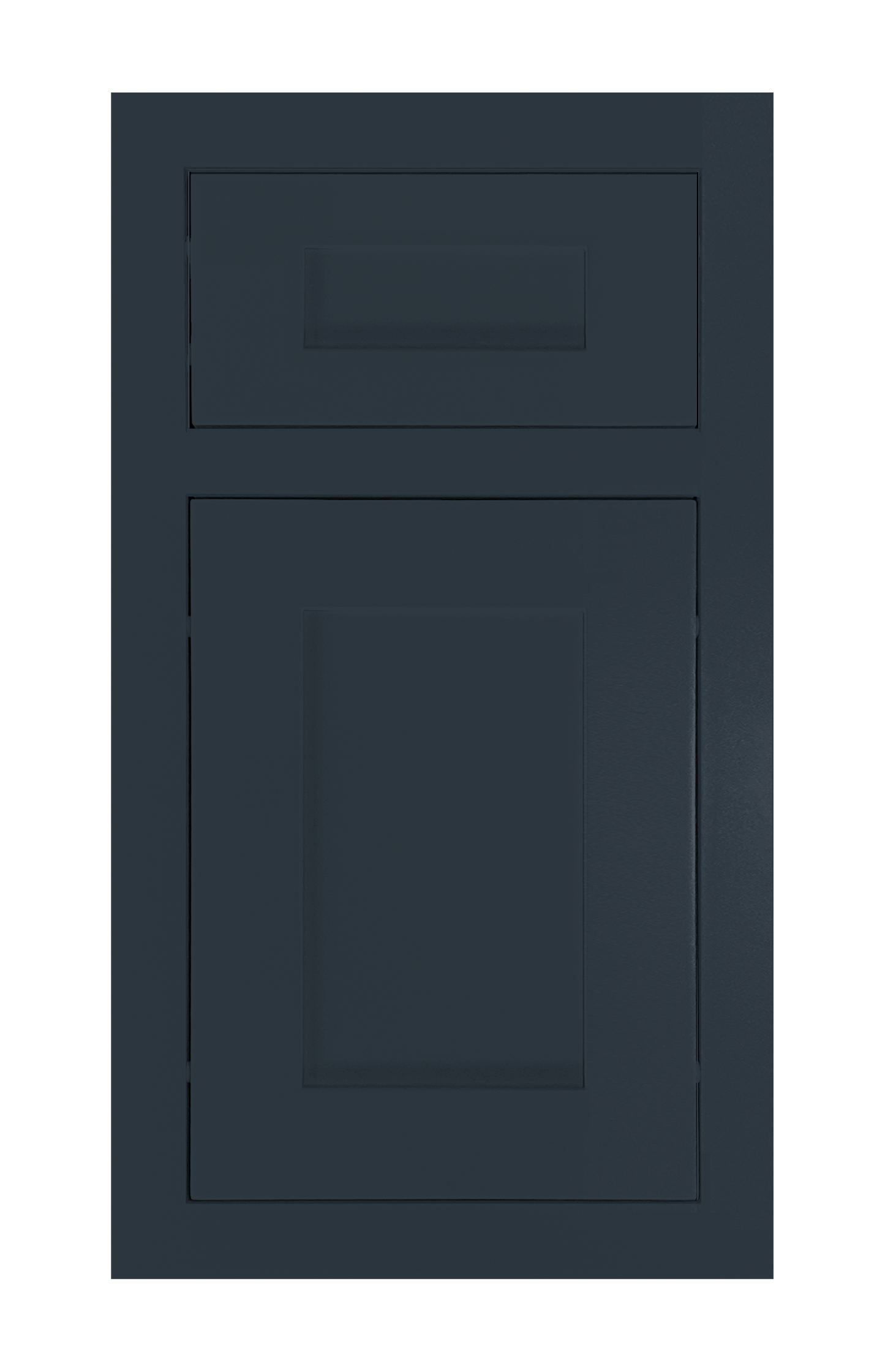 Traditional Frame Shaker door sample in Indigo by Europly