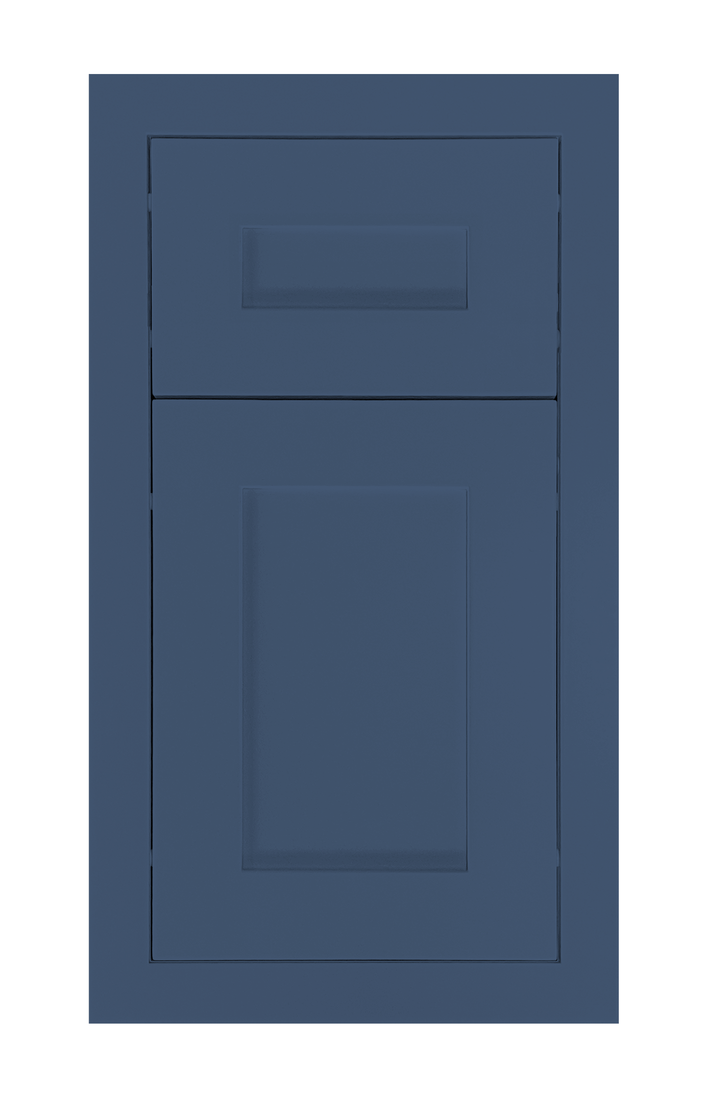 Modern Frame Shaker door sample in Navy Blue by Europly