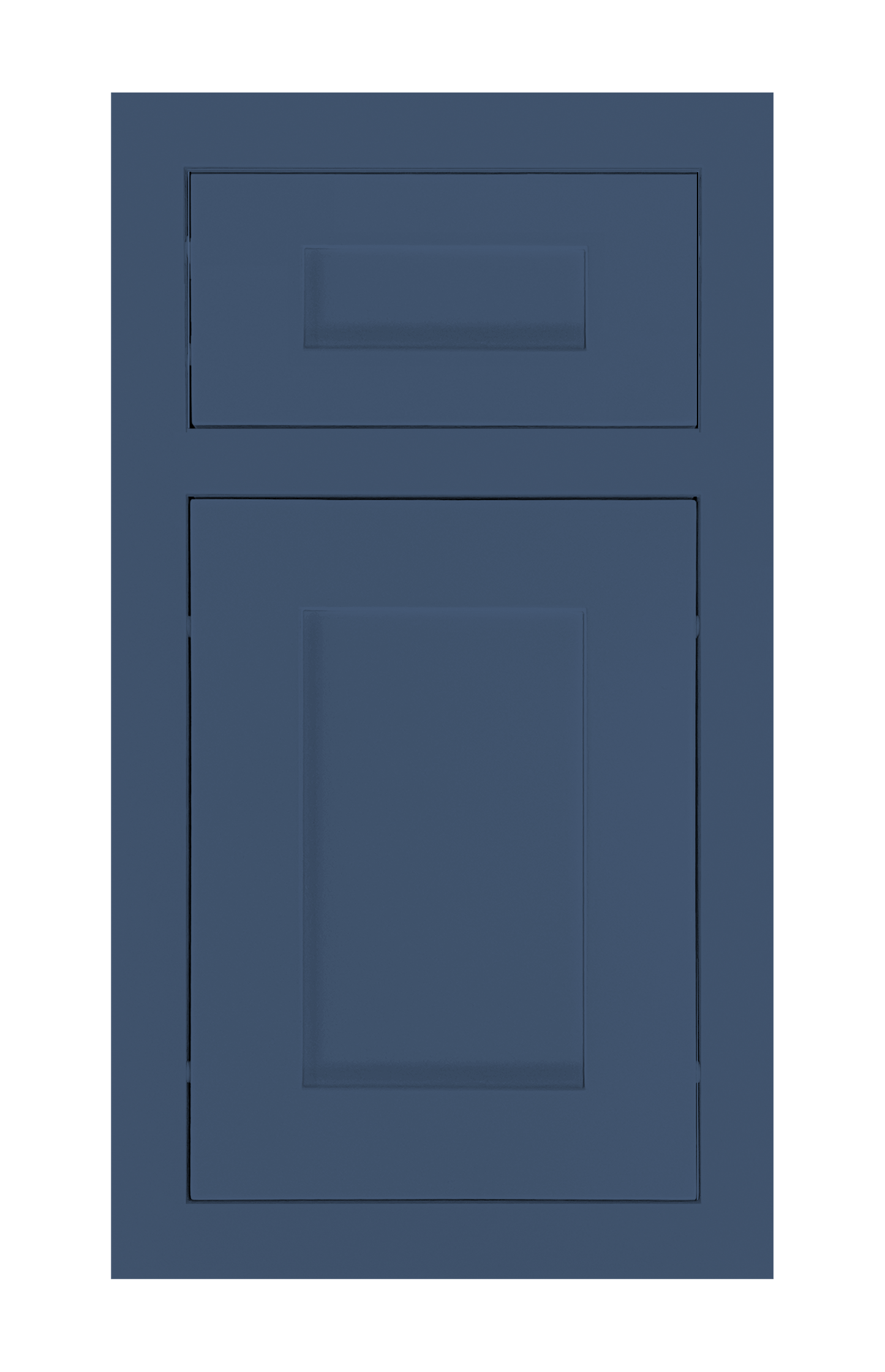Traditional Frame Shaker door sample in Navy Blue by Europly