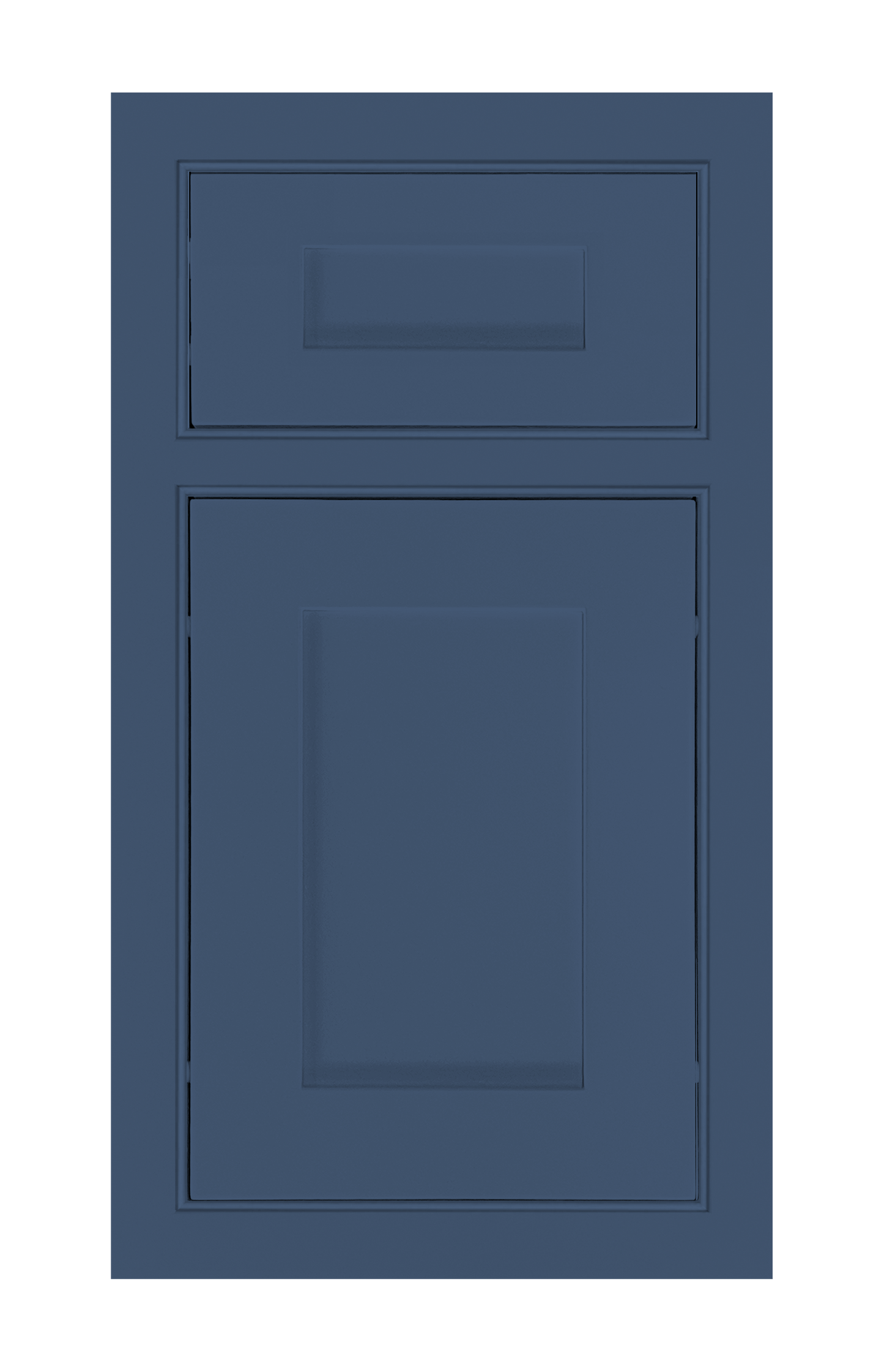 Beaded Frame Shaker door sample in Navy Blue by Europly