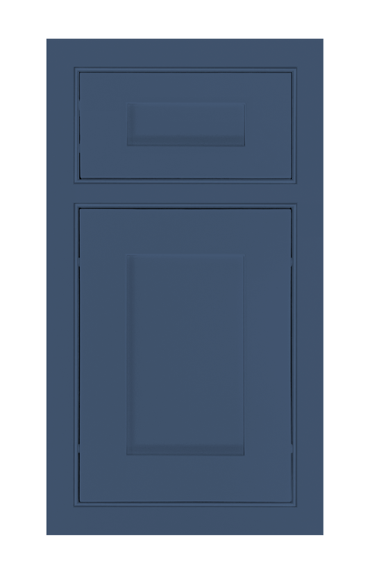 Beaded Frame Shaker door sample in Navy Blue by Europly