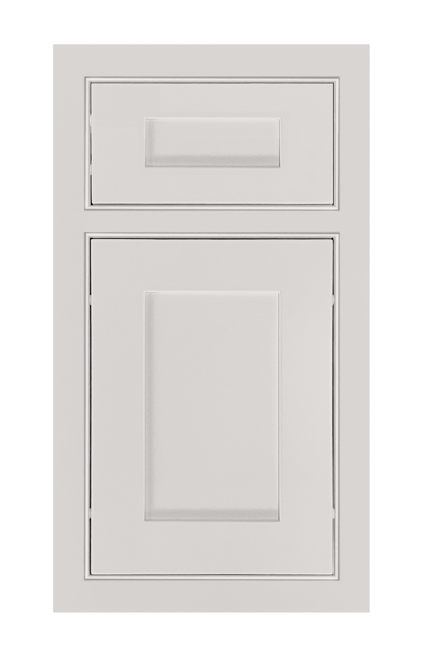 Beaded Frame Shaker door sample in Pearl White by Europly