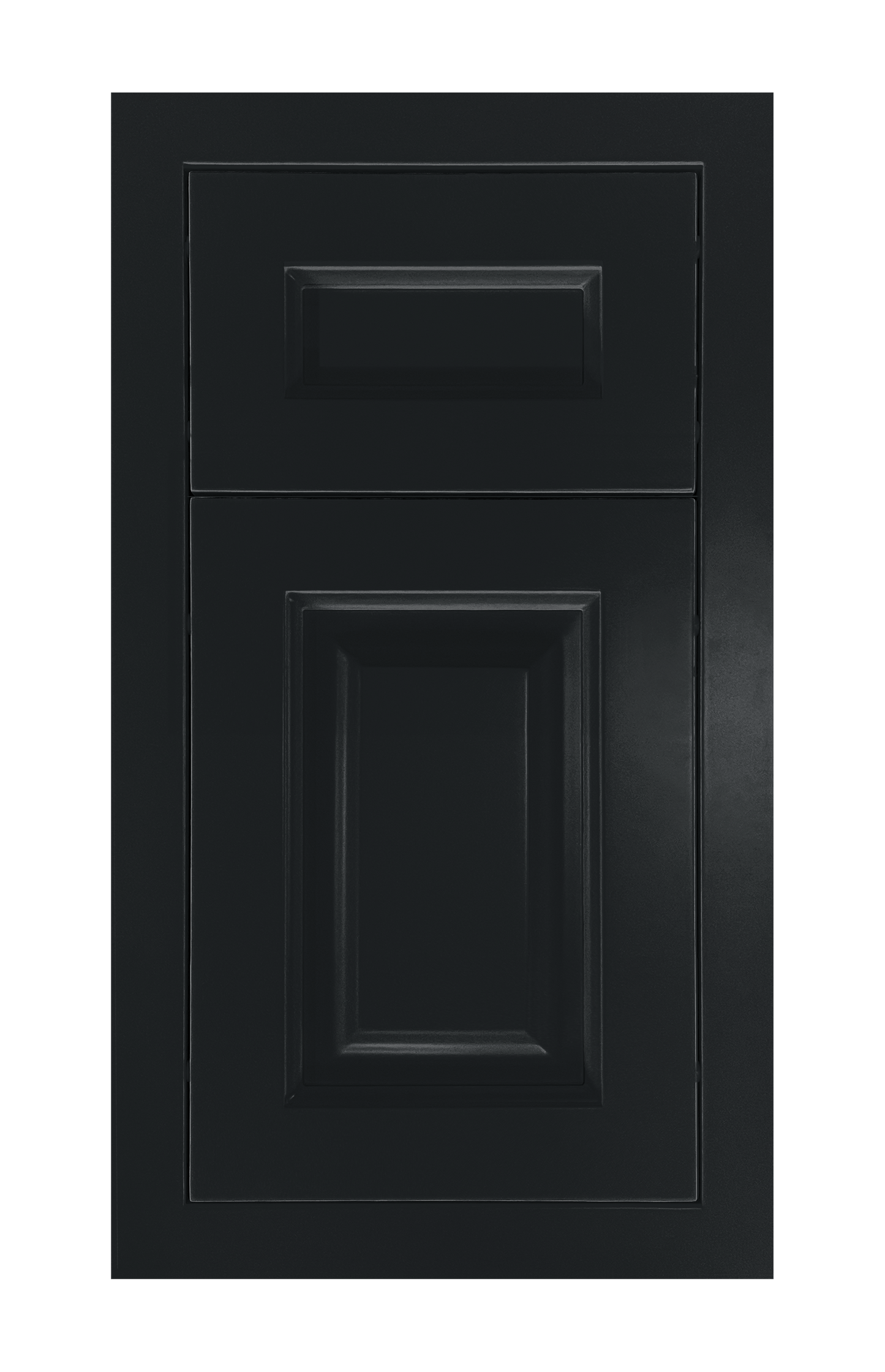 Modern Frame Raised door sample in Carbon Black by Europly