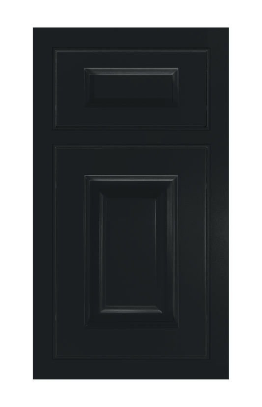 Beaded Frame Raised door sample in Carbon Black by Europly
