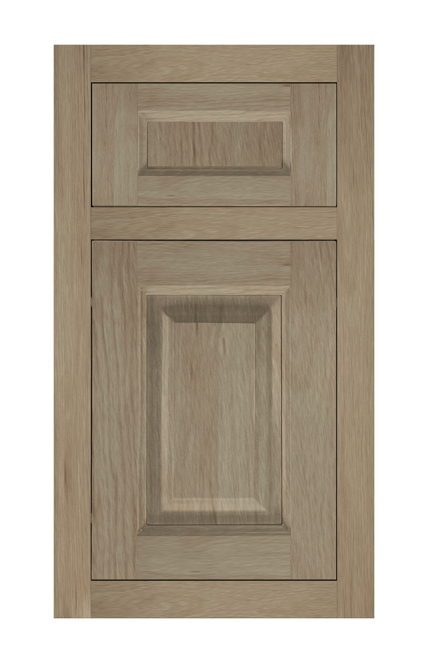 Traditional Frame Raised door sample in Honey Birch by Europly