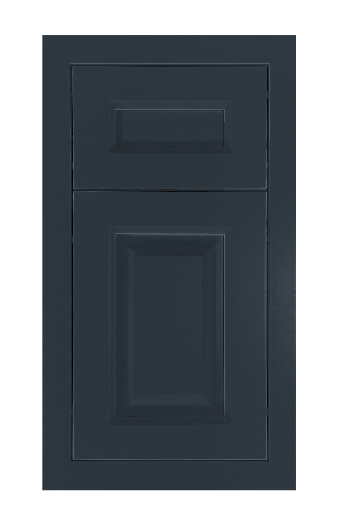 Modern Frame Raised door sample in Indigo by Europly