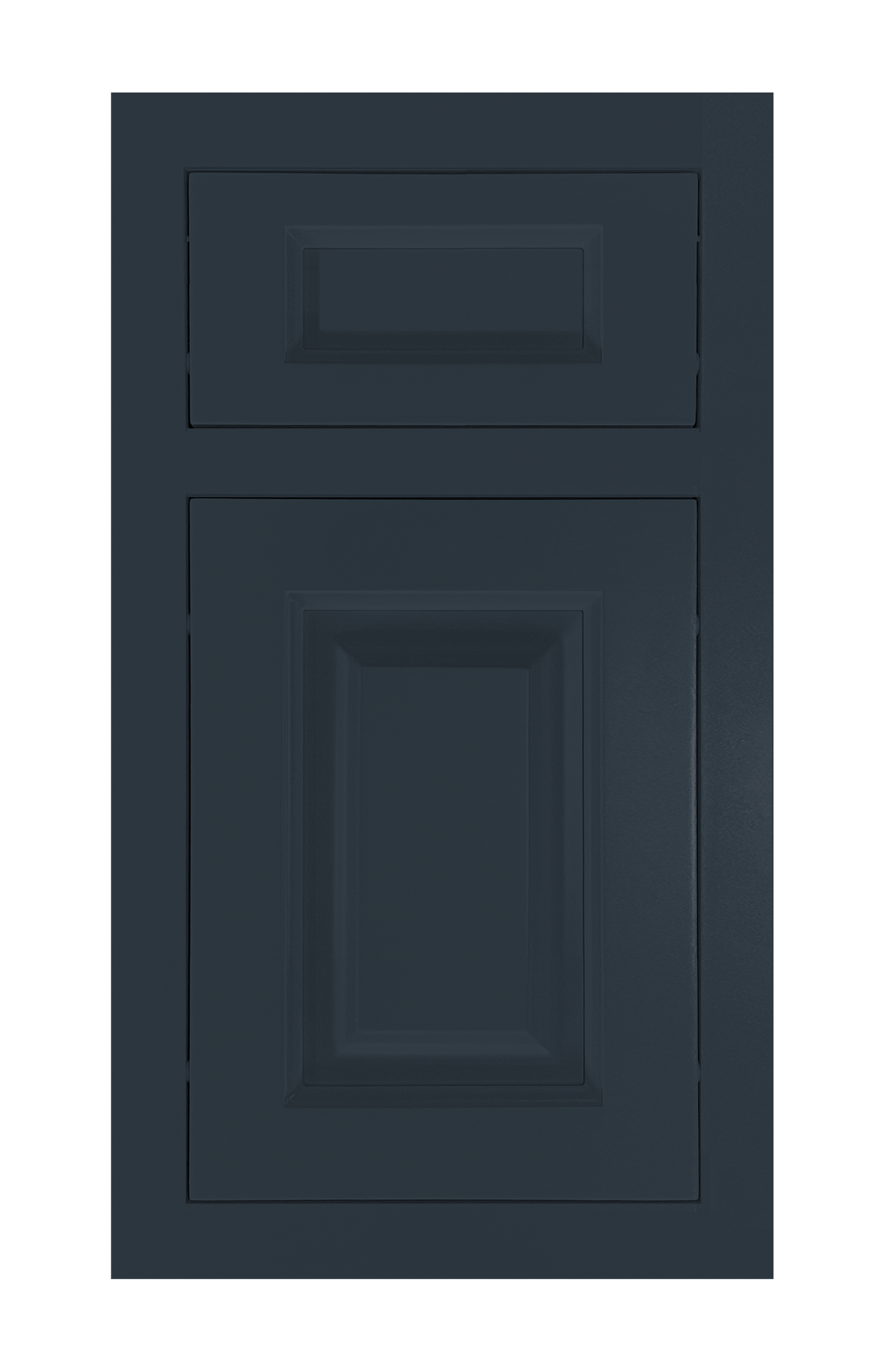 Traditional Frame Raised door sample in Indigo by Europly