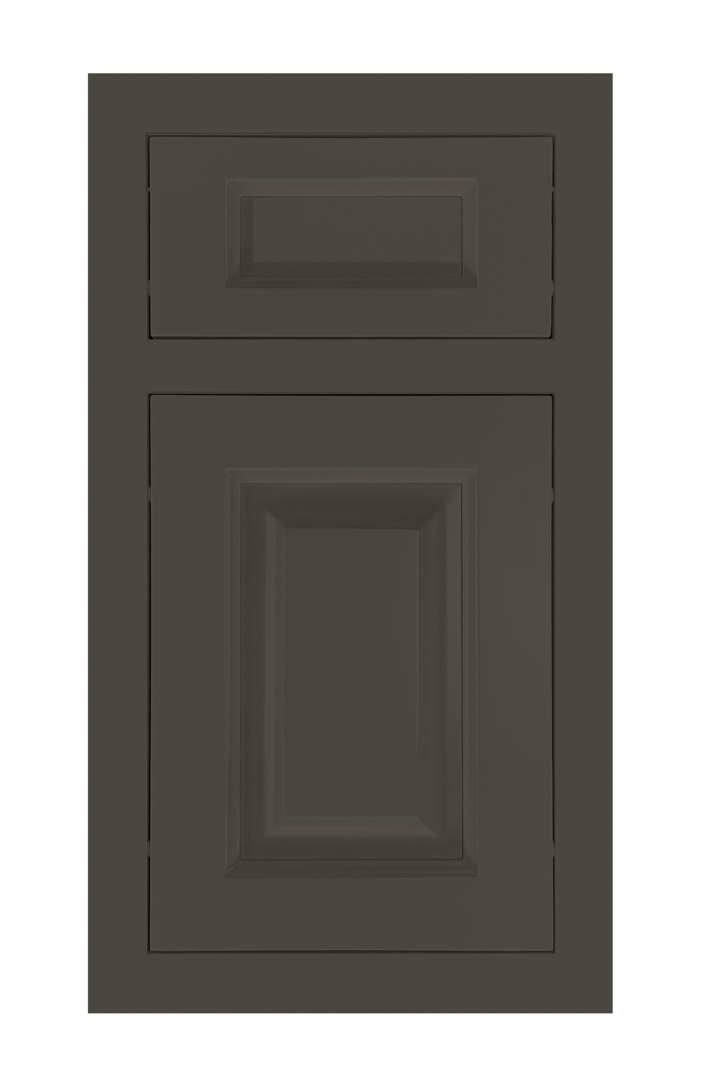 Traditional Frame Raised door sample in Lava Ash by Europly