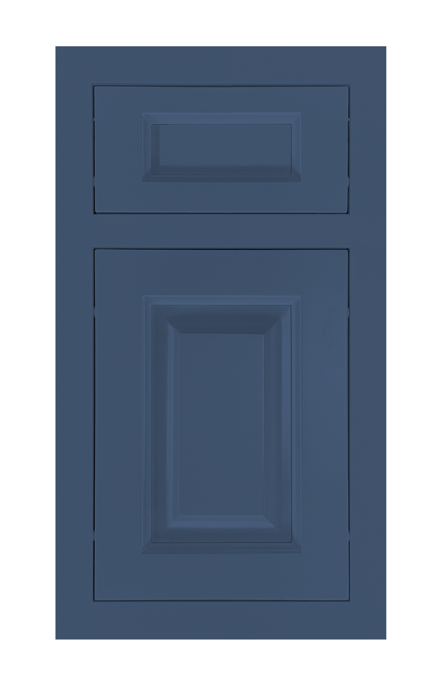 Traditional Frame Raised door sample in Navy Blue by Europly