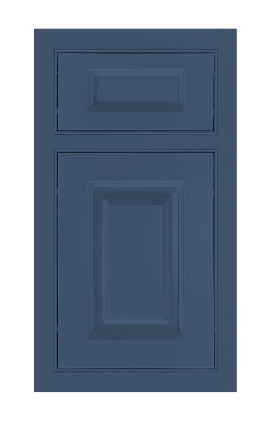 Beaded Frame Raised door sample in Navy Blue by Europly