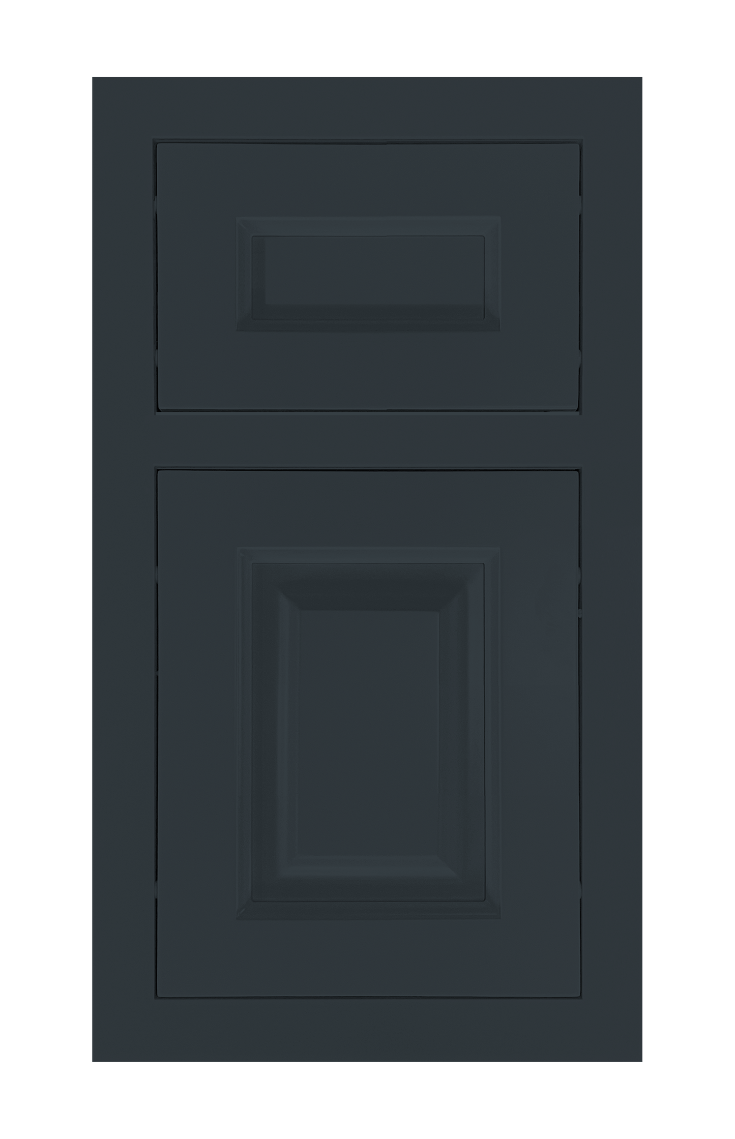 Traditional Frame Raised door sample in Space Grey by Europly