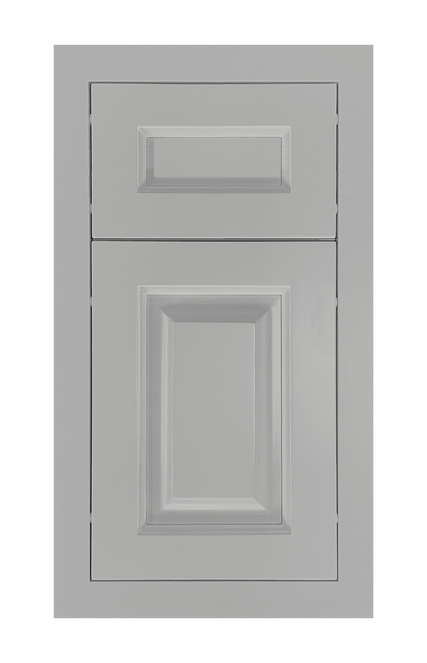 Modern Frame Raised door sample in Star Silver by Europly