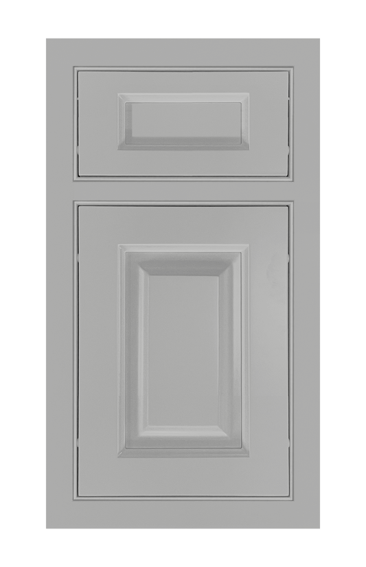 Beaded Frame Raised door sample in Star Silver by Europly