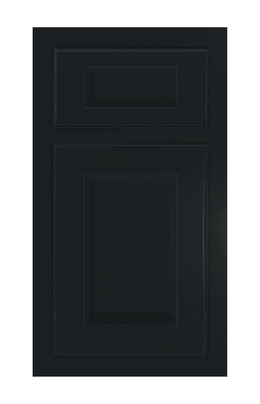Beaded Frame Recessed door sample in Carbon Black by Europly