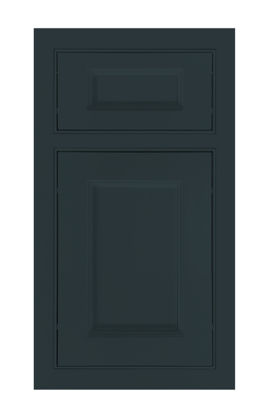 Beaded Frame Recessed door sample in Dark Night by Europly