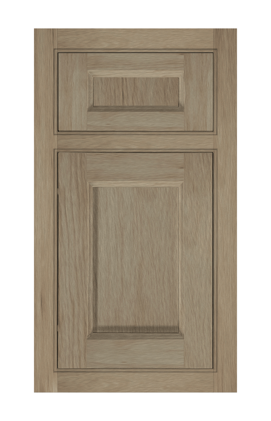 Beaded Frame Recessed door sample in Honey Birch by Europly