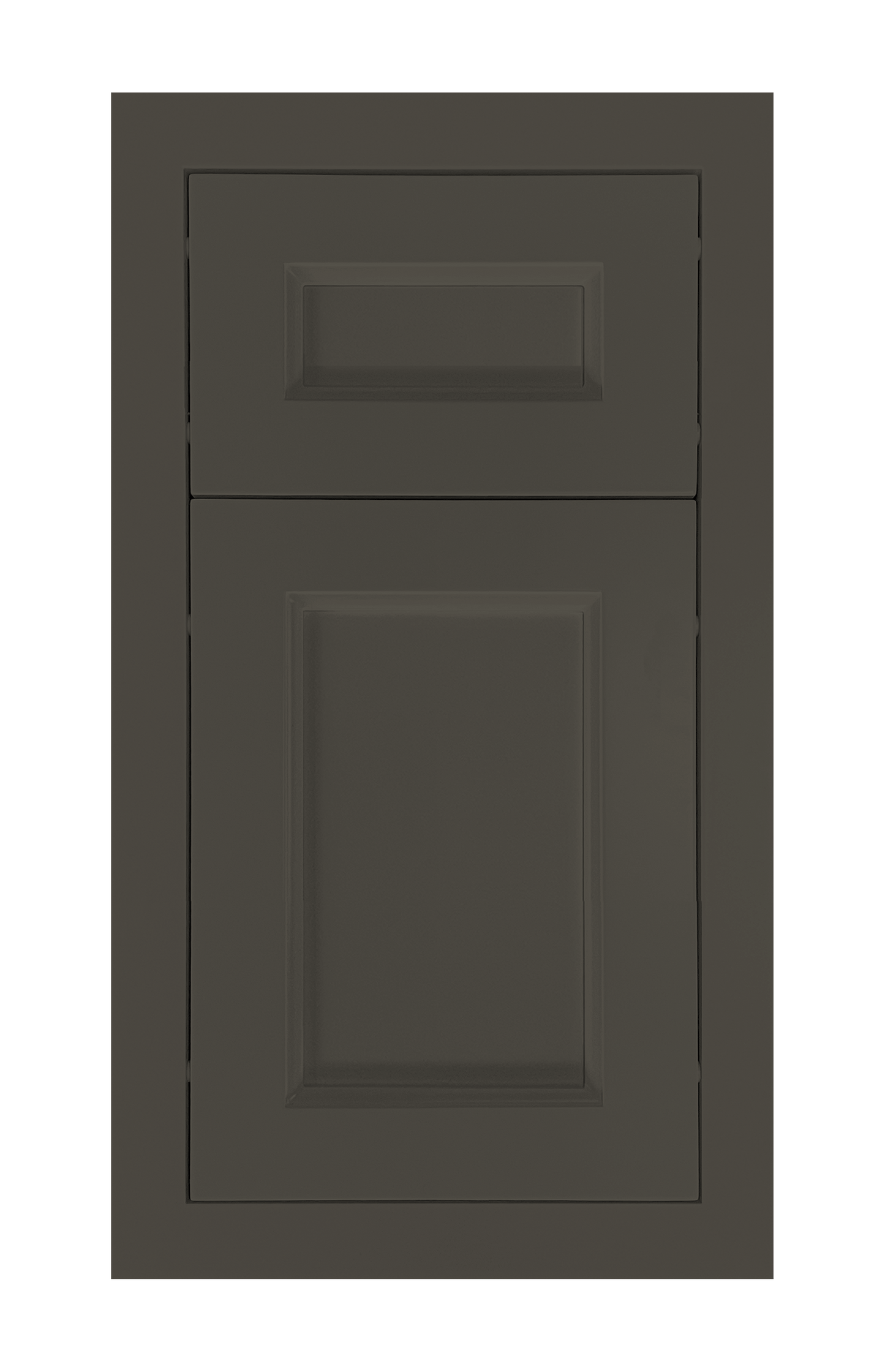 Modern Frame Recessed door sample in Lava Ash by Europly