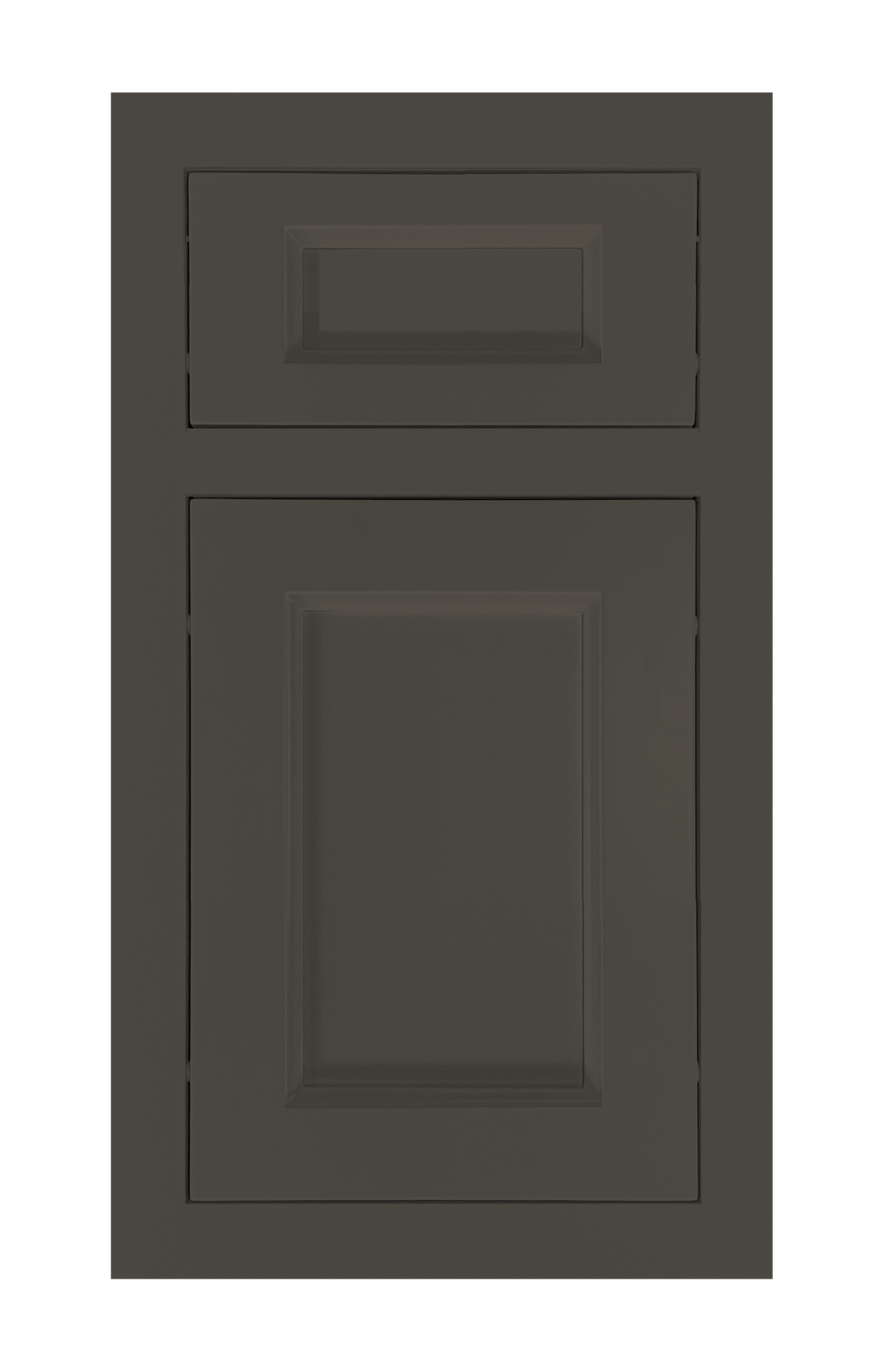 Traditional Frame Recessed door sample in Lava Ash by Europly
