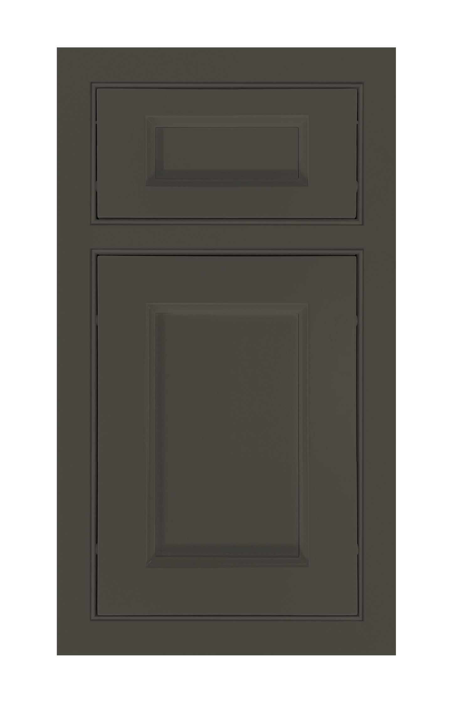 Beaded Frame Recessed door sample in Lava Ash by Europly