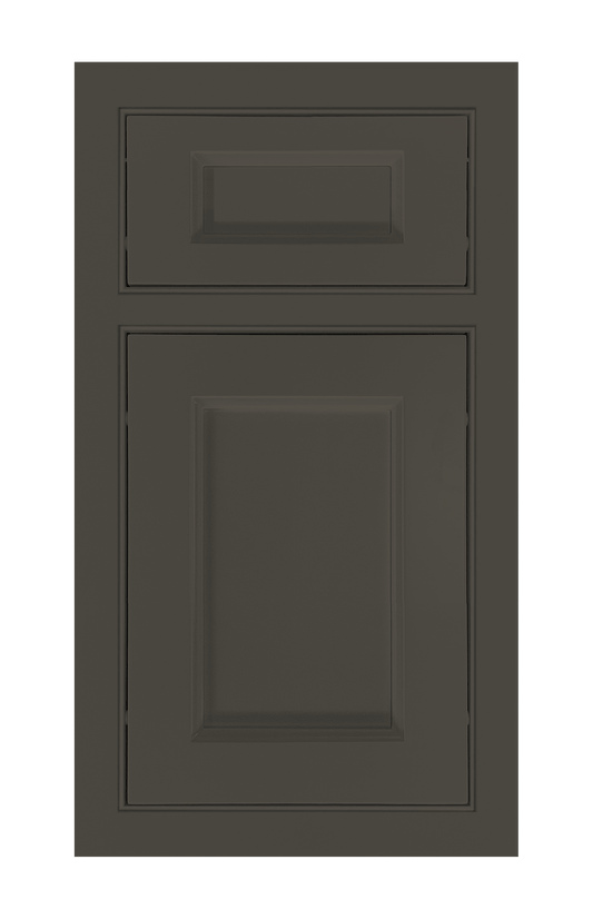 Beaded Frame Recessed door sample in Lava Ash by Europly