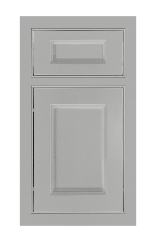 Beaded Frame Recessed door sample in Star Silver by Europly