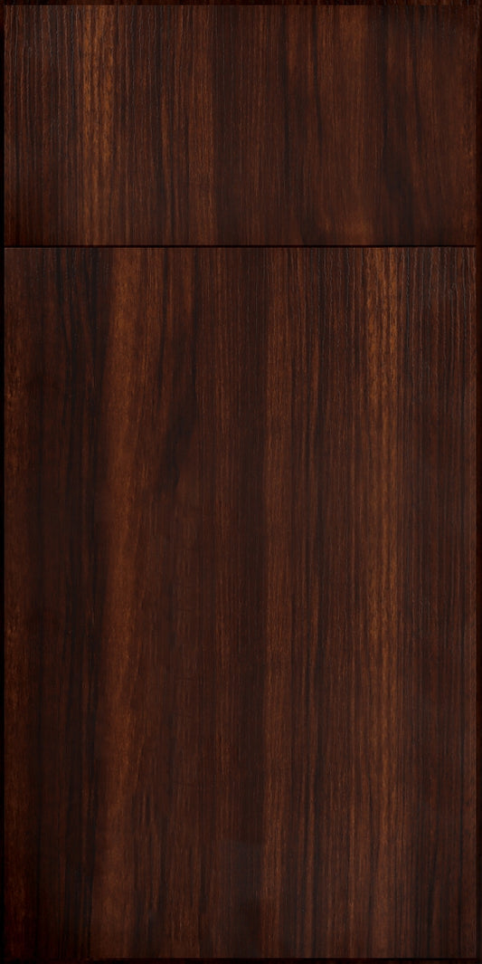 Broadway door sample in Chestnut by CNC Cabinetry