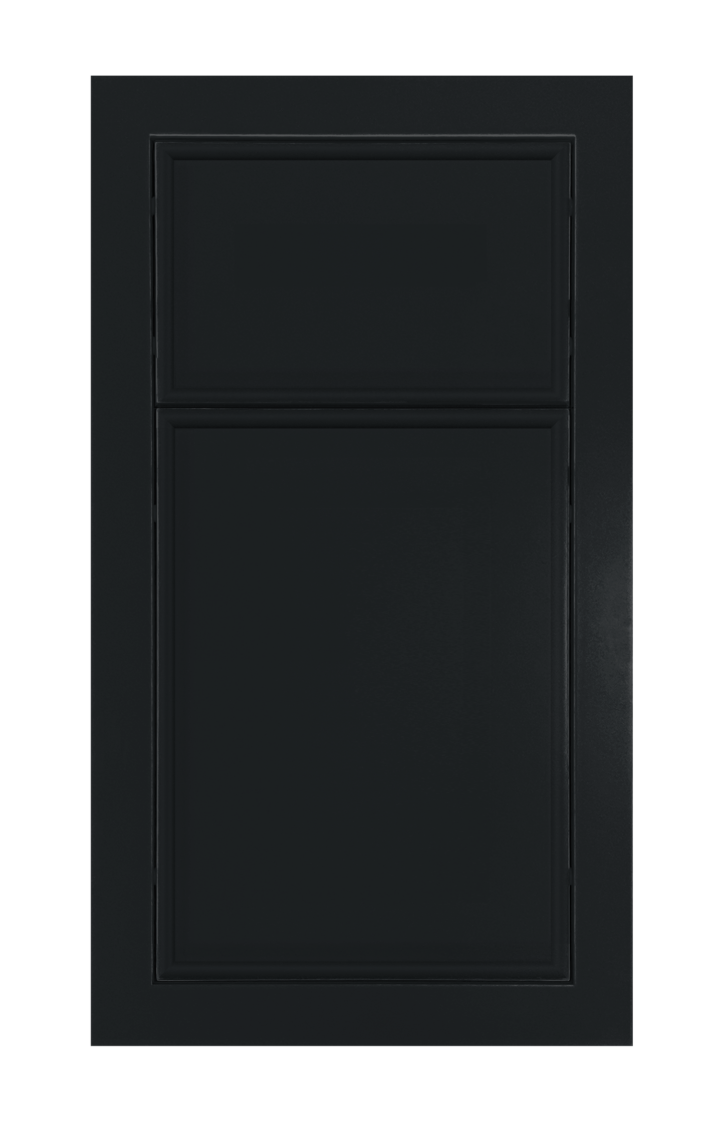 Modern Frame Oval Edge door sample in Carbon Black by Europly
