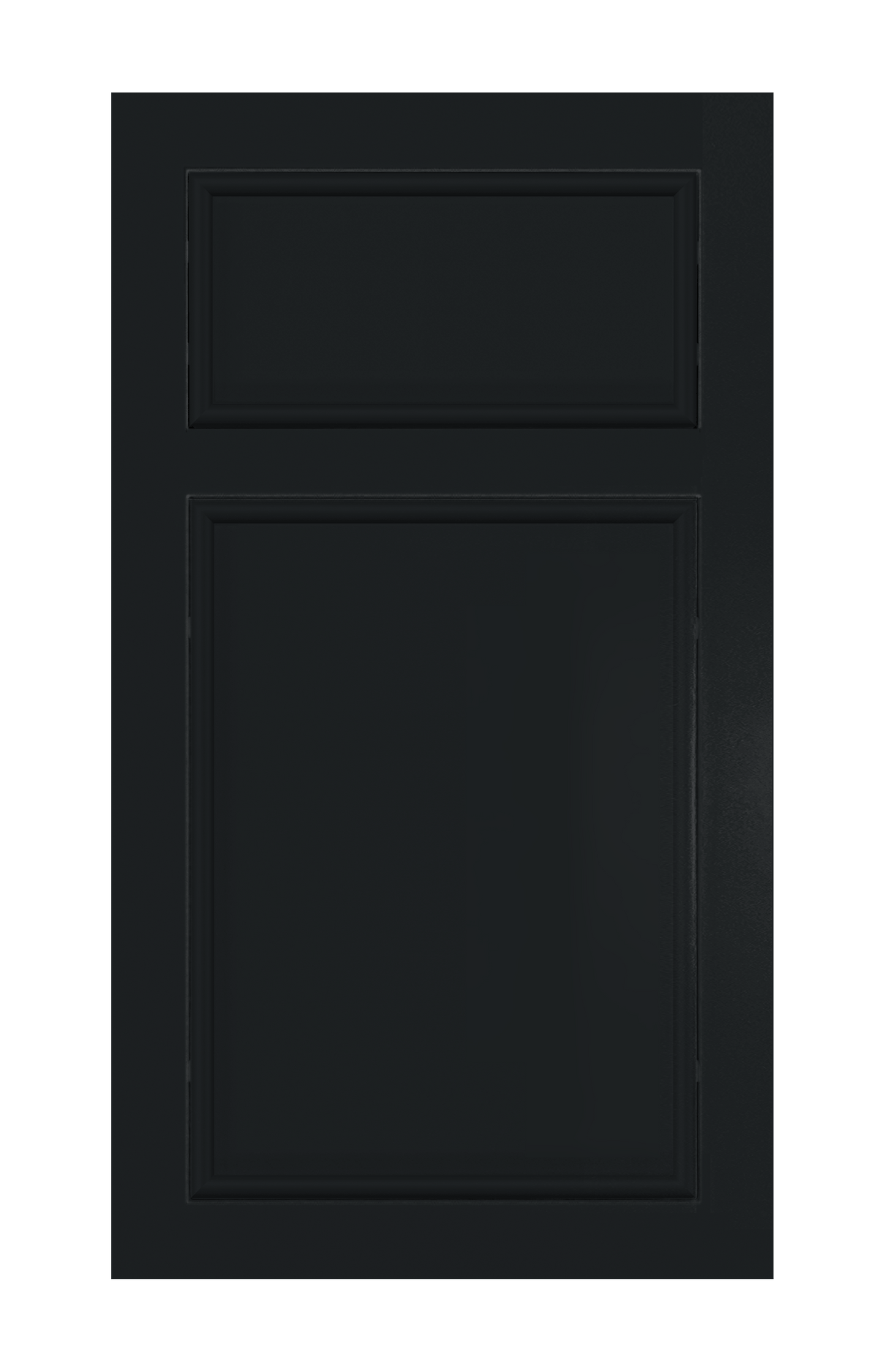 Traditional Frame Oval Edge door sample in Carbon Black by Europly