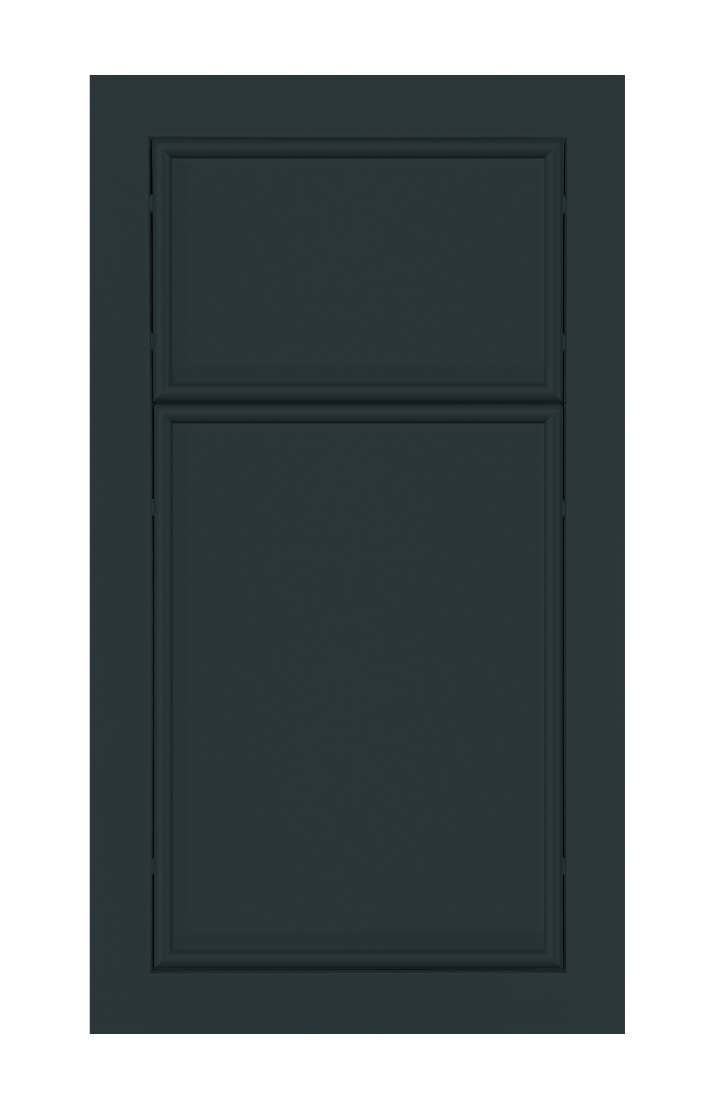 Modern Frame Oval Edge door sample in Dark Night by Europly