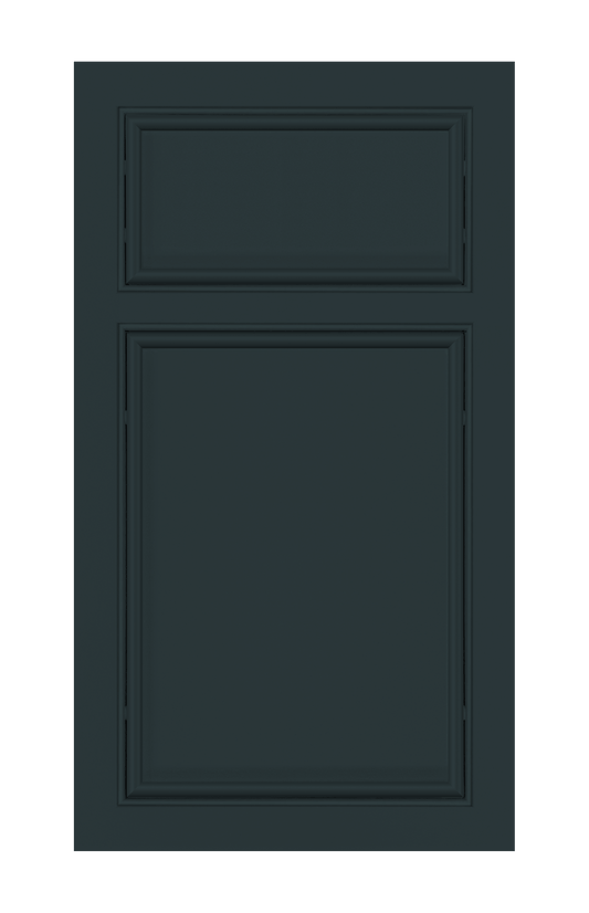 Beaded Frame Oval Edge door sample in Dark Night by Europly