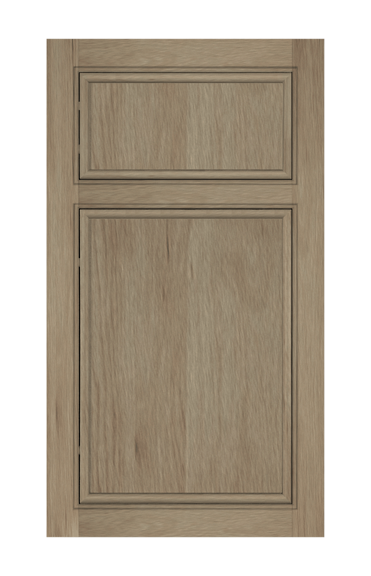 Beaded Frame Oval Edge door sample in Honey Birch by Europly