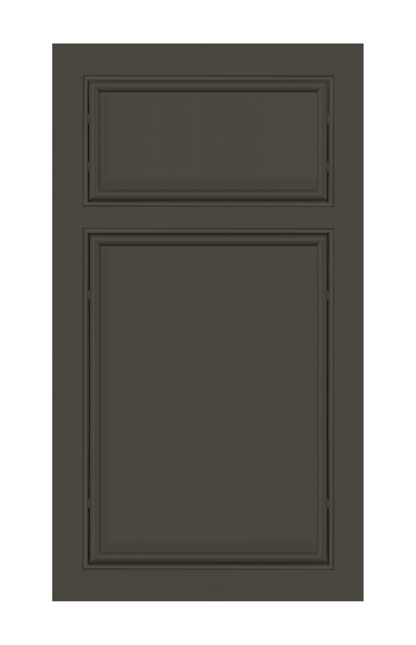 Beaded Frame Oval Edge door sample in Lava Ash by Europly