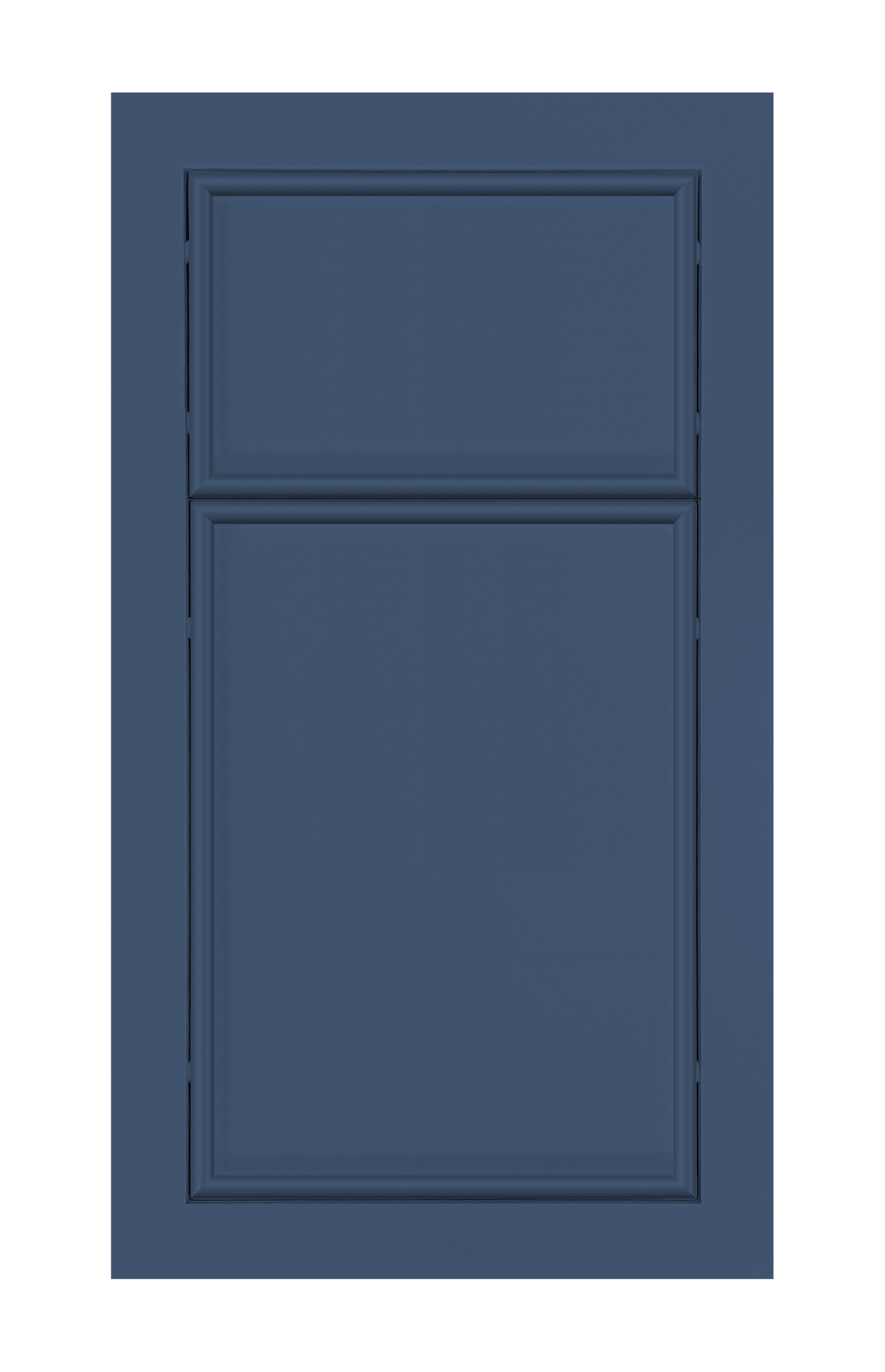Modern Frame Oval Edge door sample in Navy Blue by Europly