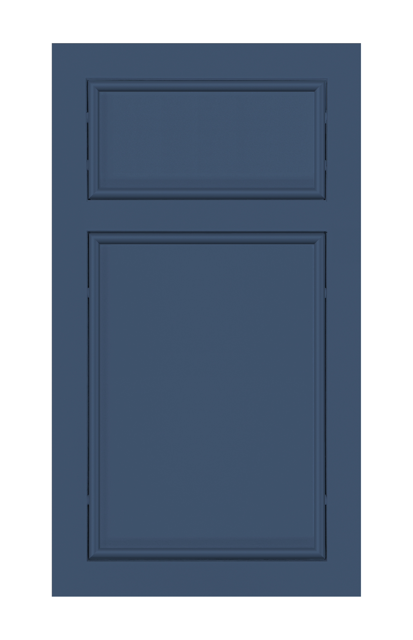 Traditional Frame Oval Edge door sample in Navy Blue by Europly