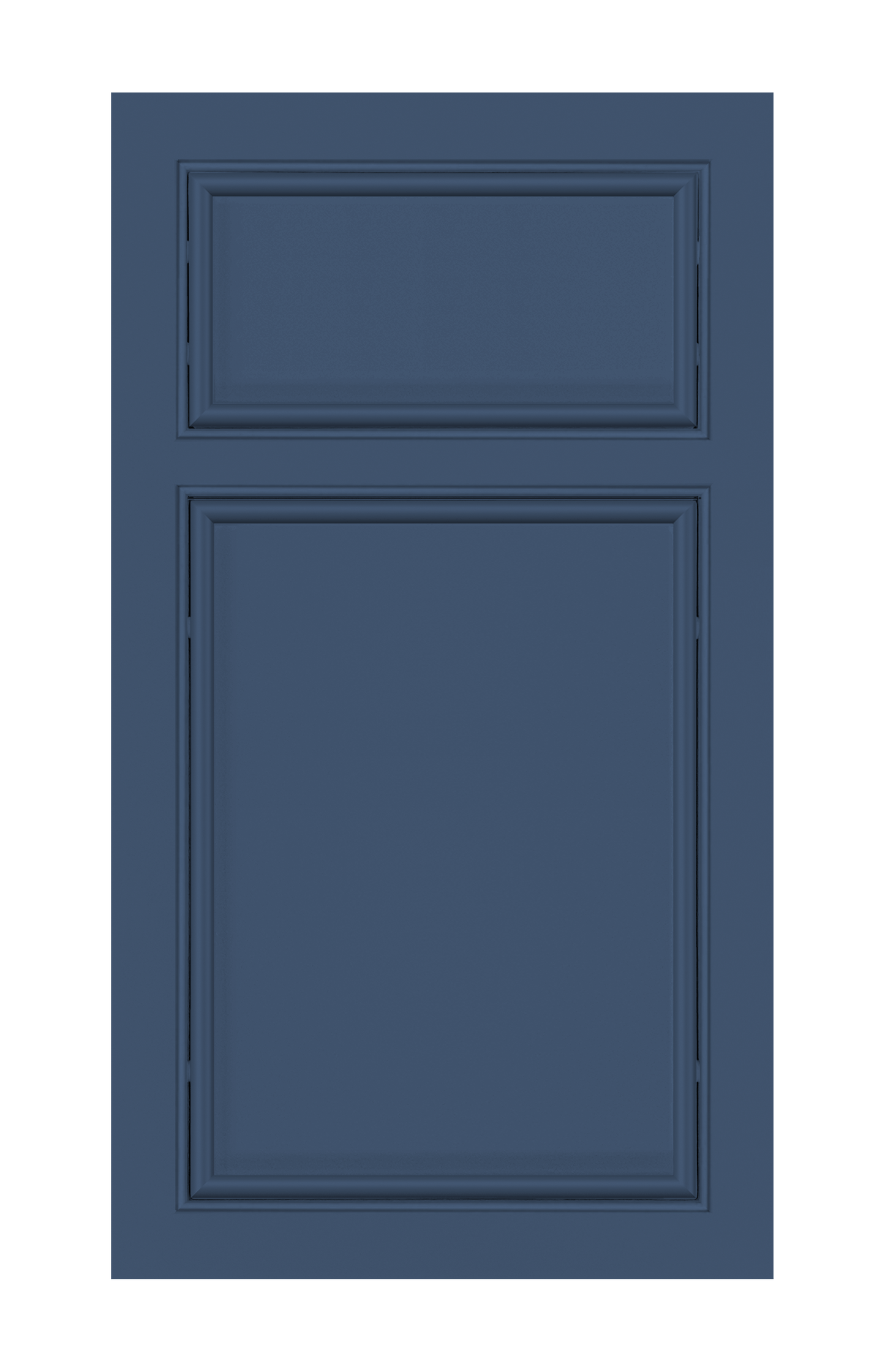 Beaded Frame Oval Edge door sample in Navy Blue by Europly