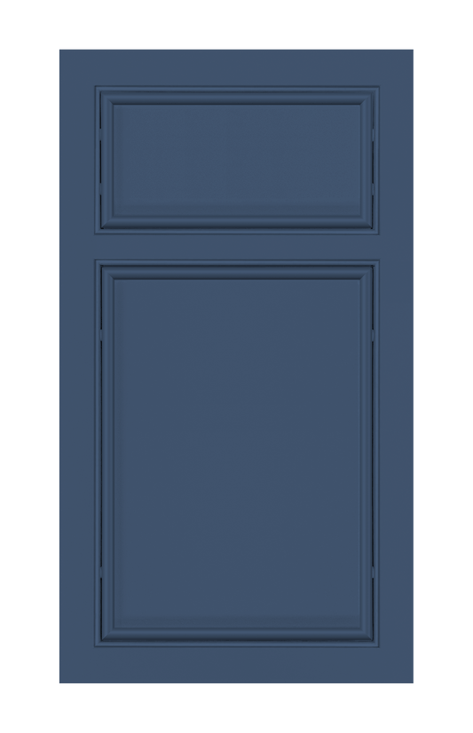 Beaded Frame Oval Edge door sample in Navy Blue by Europly