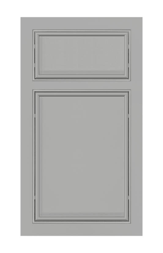 Beaded Frame Oval Edge door sample in Star Silver by Europly